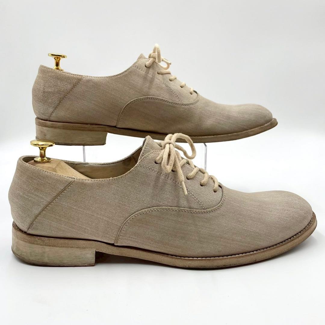 ブッテロ ドレスシューズ 703 内羽根 プレーントゥ 42 ベージュY1533