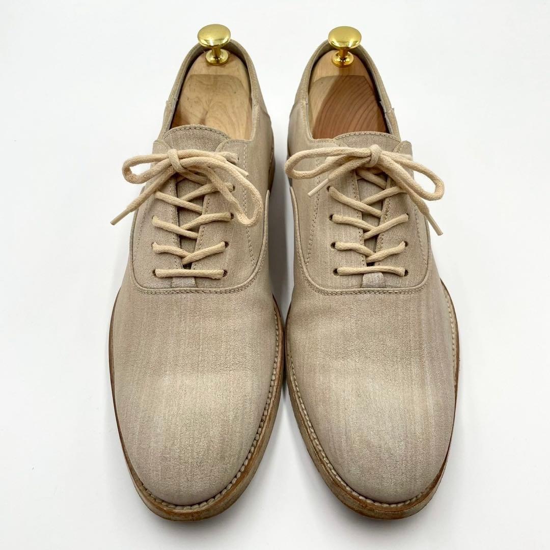 ブッテロ ドレスシューズ 703 内羽根 プレーントゥ 42 ベージュY1533