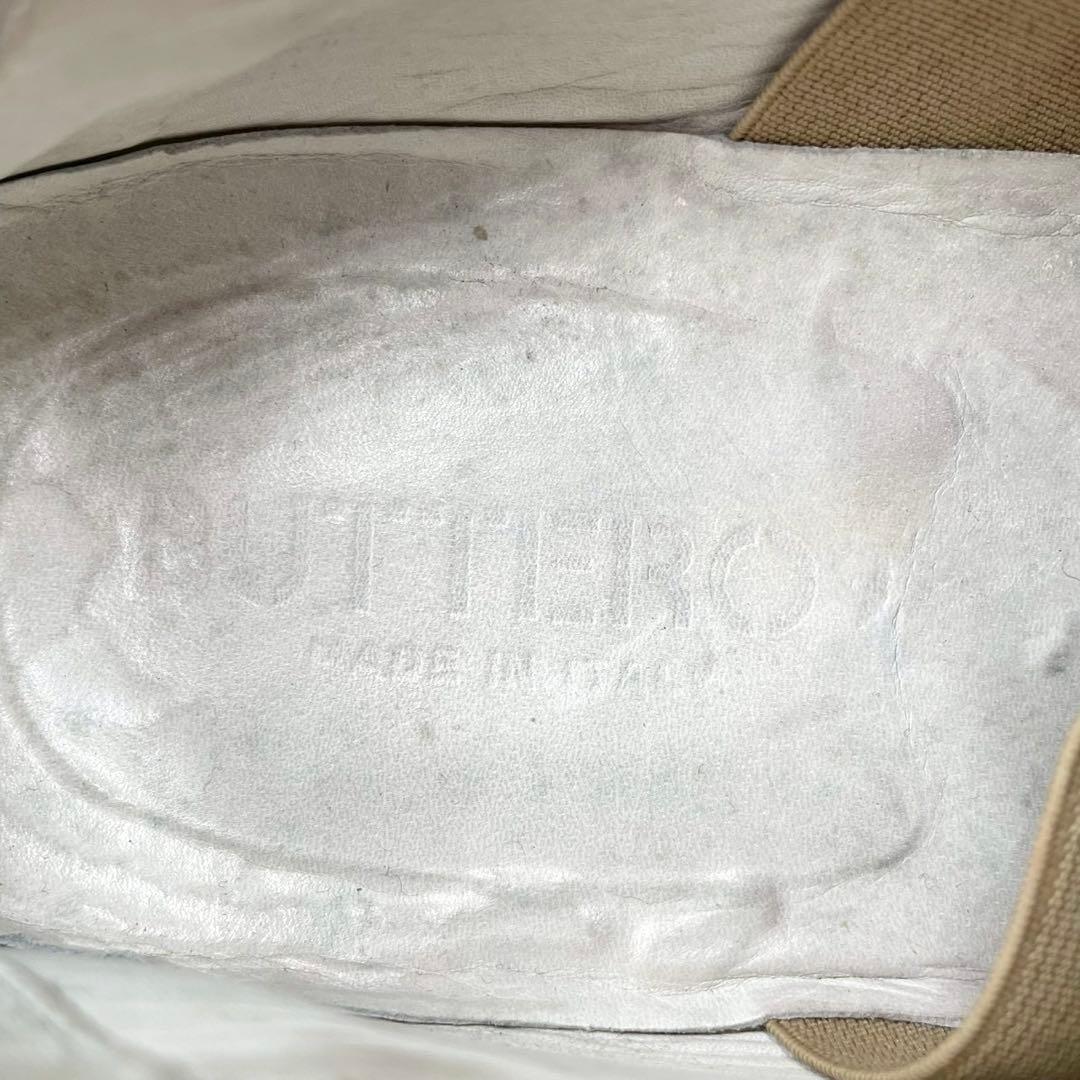 ブッテロ ドレスシューズ 703 内羽根 プレーントゥ 42 ベージュY1533