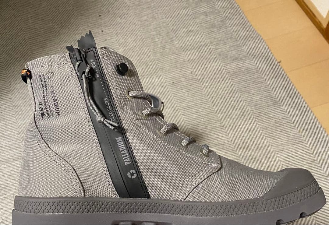 PALLADIUM グレー ハイカットブーツ　チタニウム