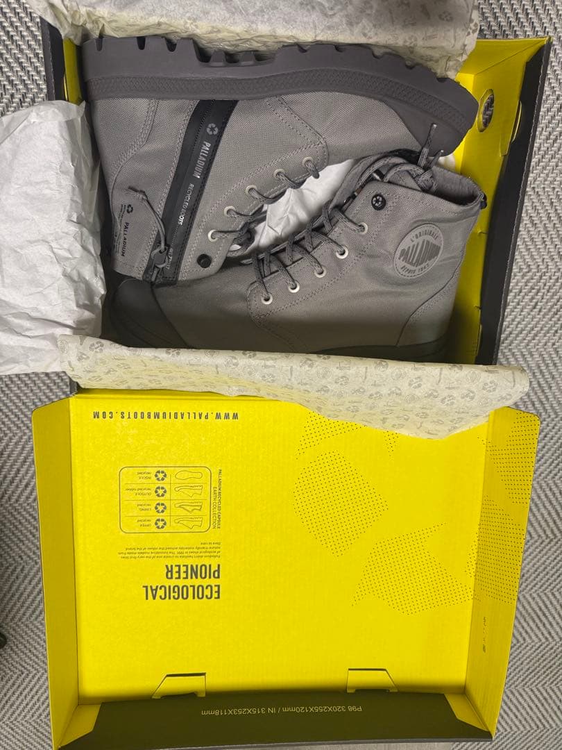 PALLADIUM グレー ハイカットブーツ　チタニウム