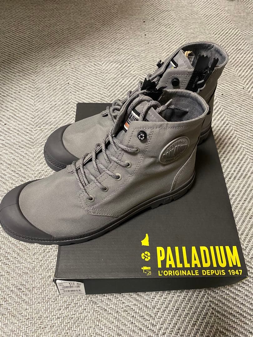 PALLADIUM グレー ハイカットブーツ　チタニウム