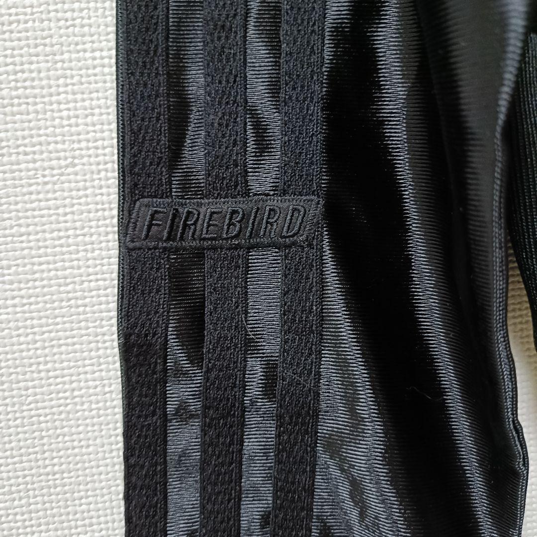 アディダス 黒 ファイヤーバード 女性XL フィッティド 短丈光沢 ジャージ上着