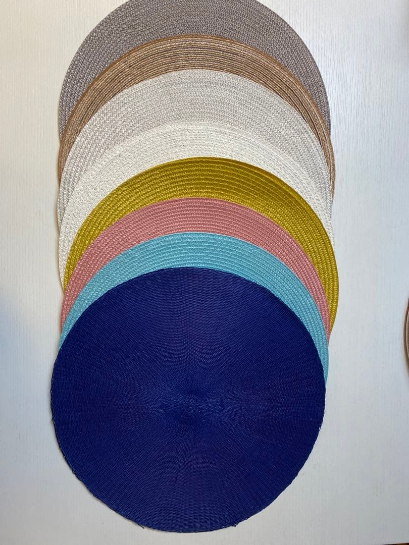 kgka✨円形ランチョンマット（各2枚）8色セット/プレート2枚