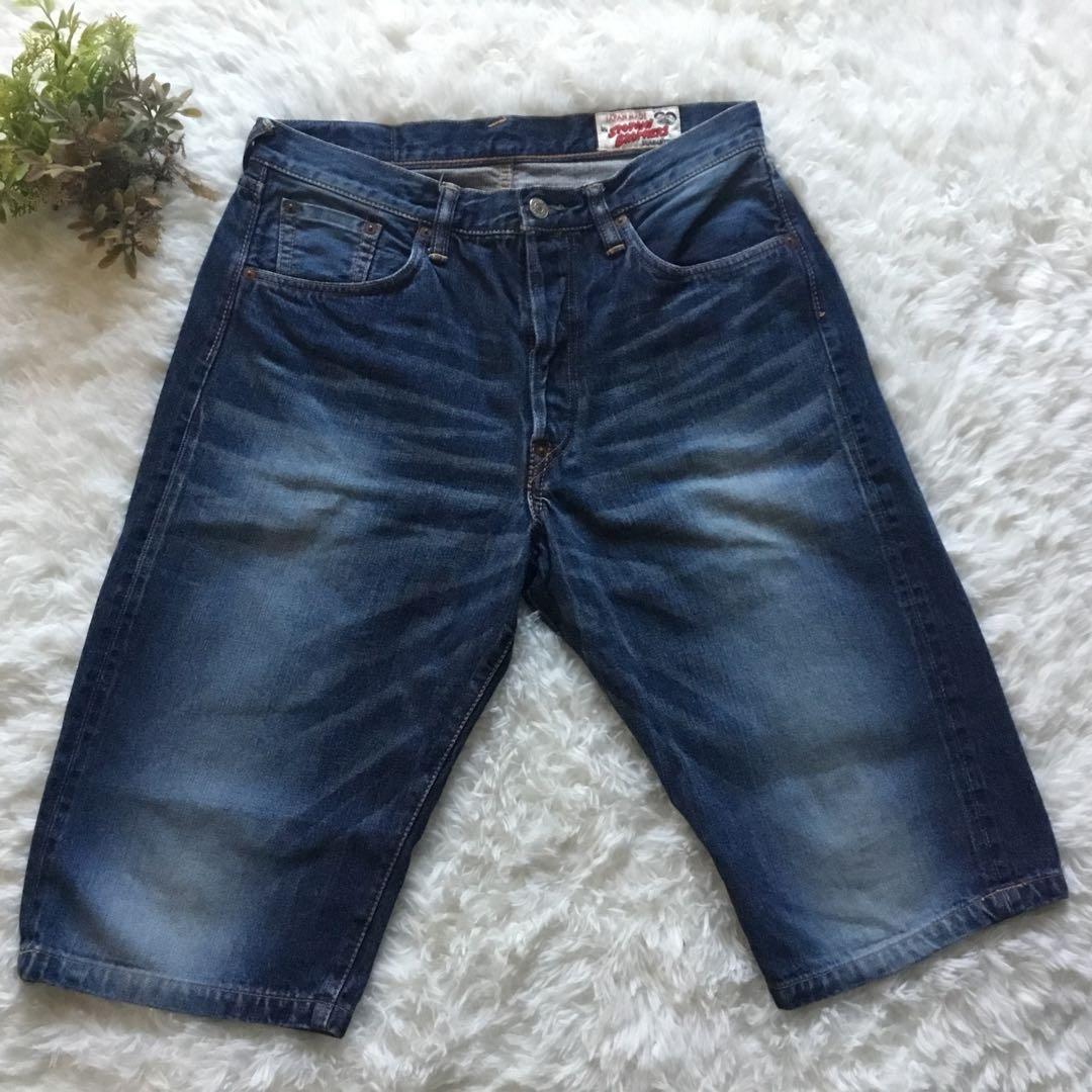 EVISU SIOTANI ハーフパンツ　大黒　白　W32 日本製　赤耳