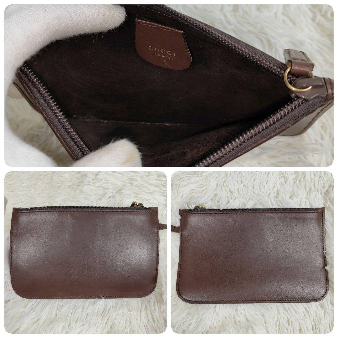 本日限定価格　グッチ　ハンドバッグ　肩掛け　ワンショルダー　バンブー　ポーチ付き