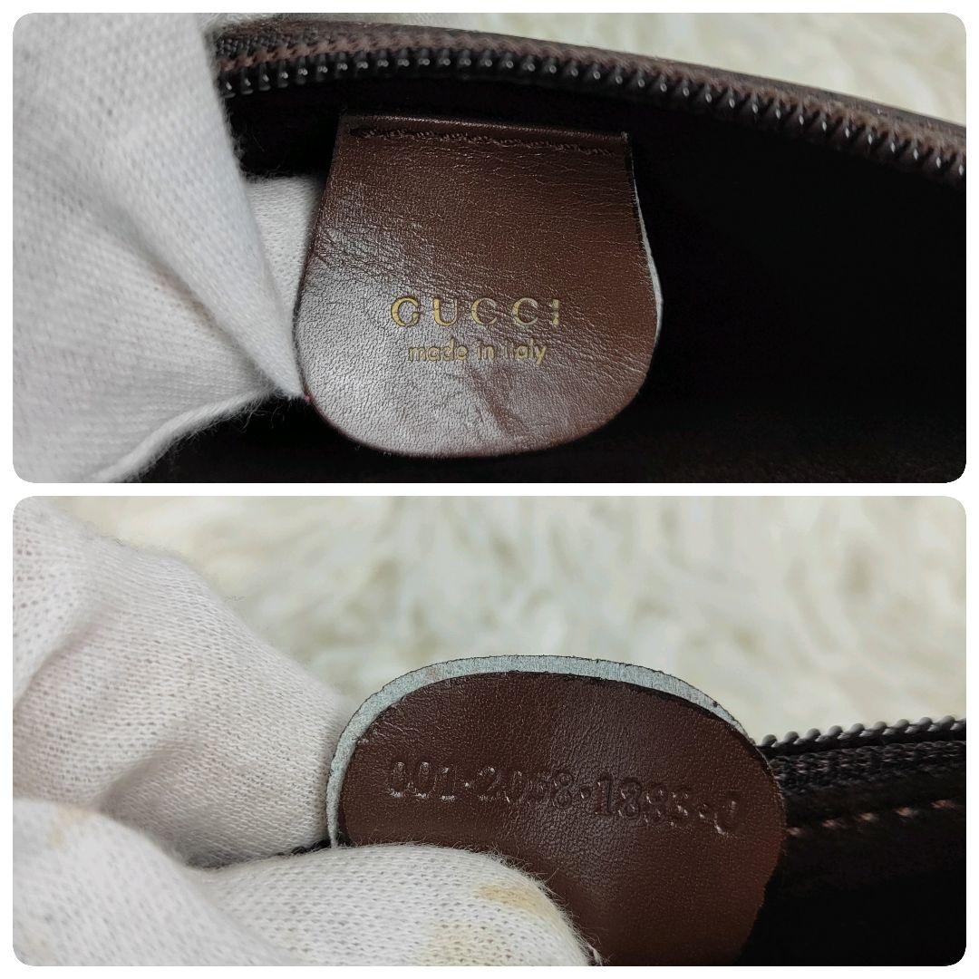 本日限定価格　グッチ　ハンドバッグ　肩掛け　ワンショルダー　バンブー　ポーチ付き
