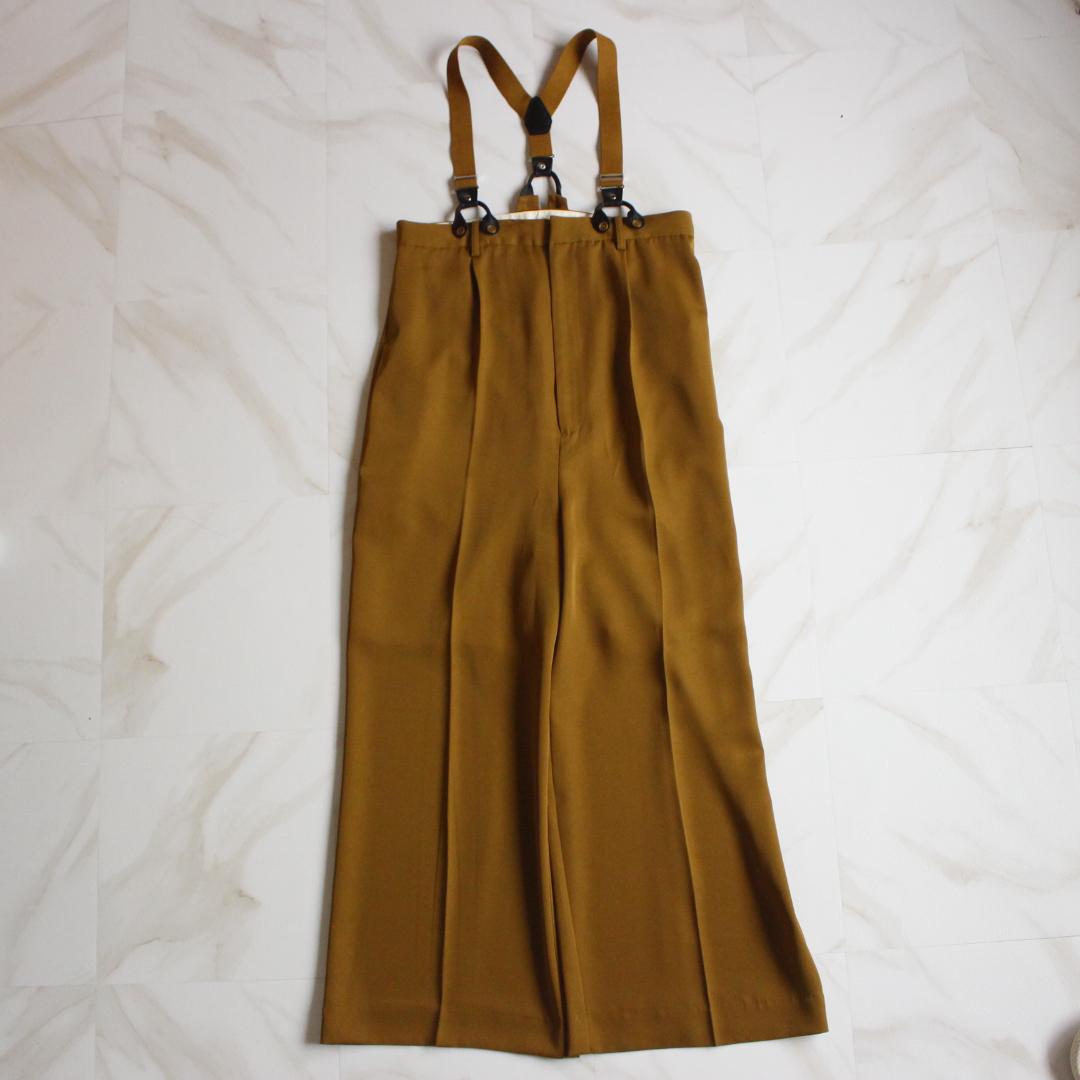 【極美品】AMERI VINTAGE サスペンダーパンツ Mサイズ ブロンズ