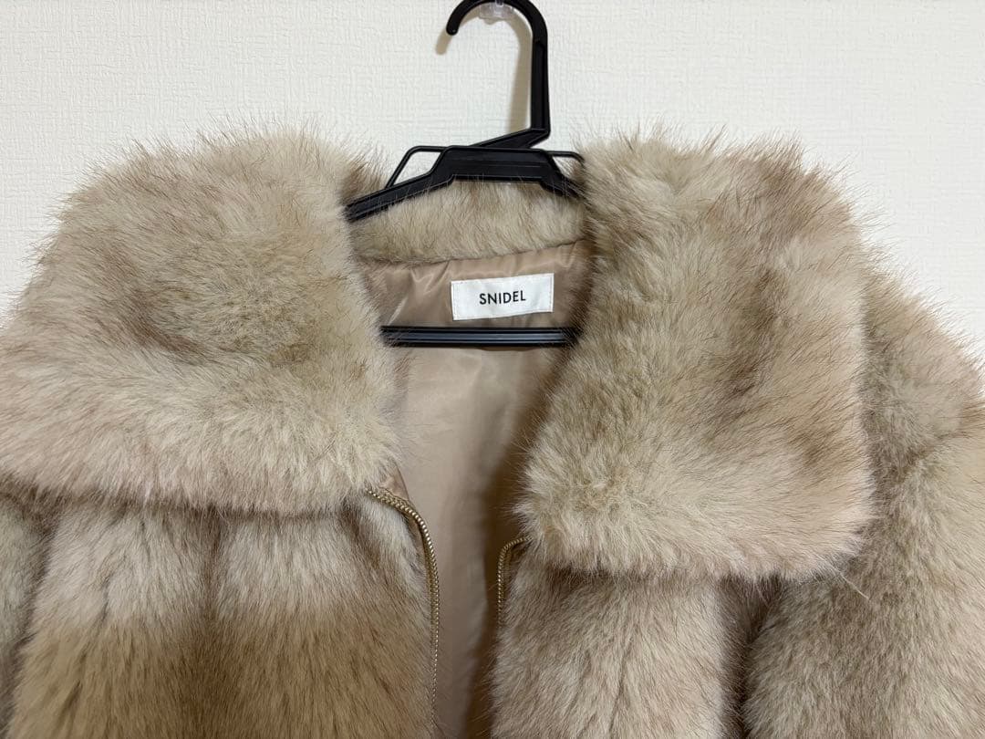 SNIDE ファーショートコート