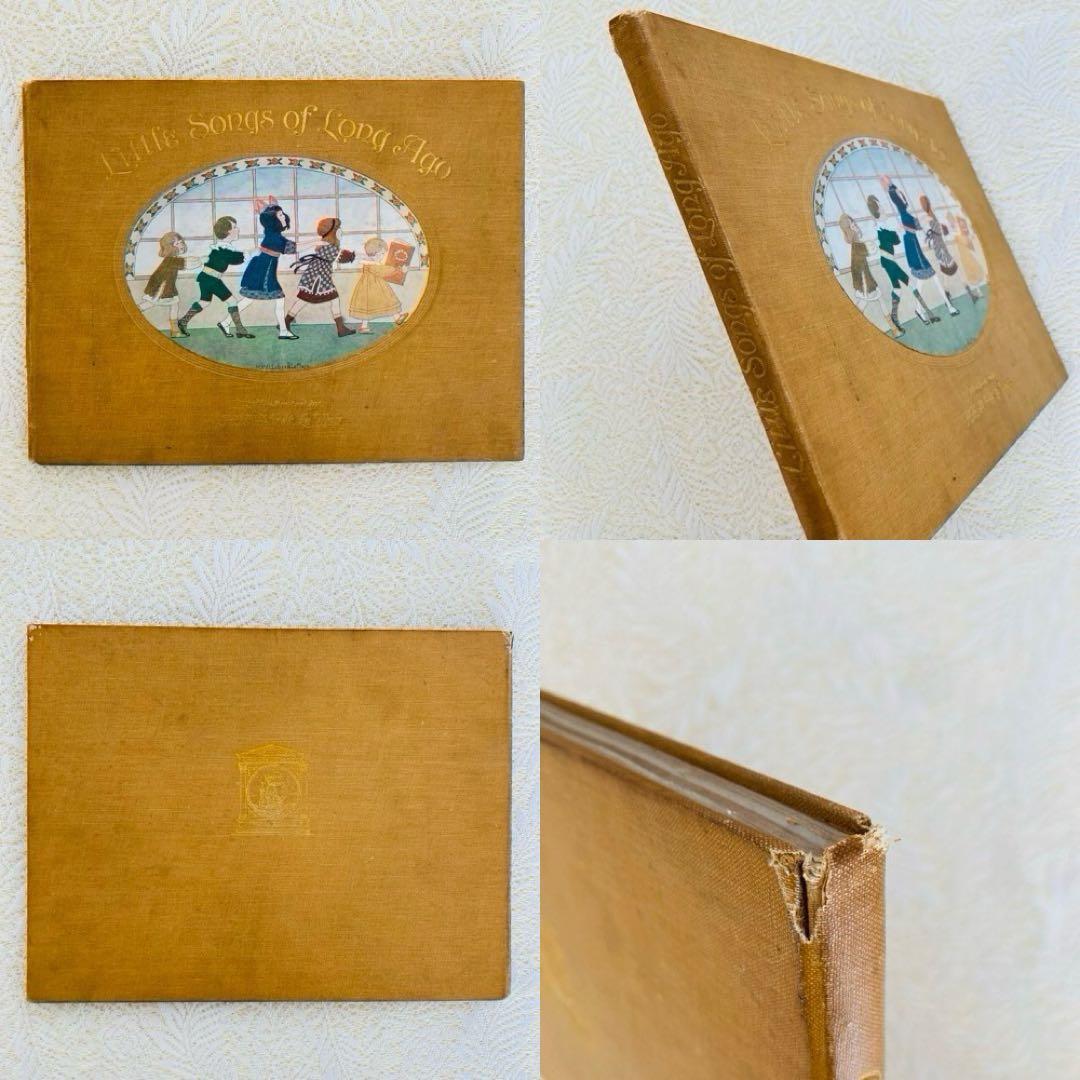 洋書古書　希少な楽譜絵本　1912年発行　ル・メールの淡く繊細で優雅なイラスト♡