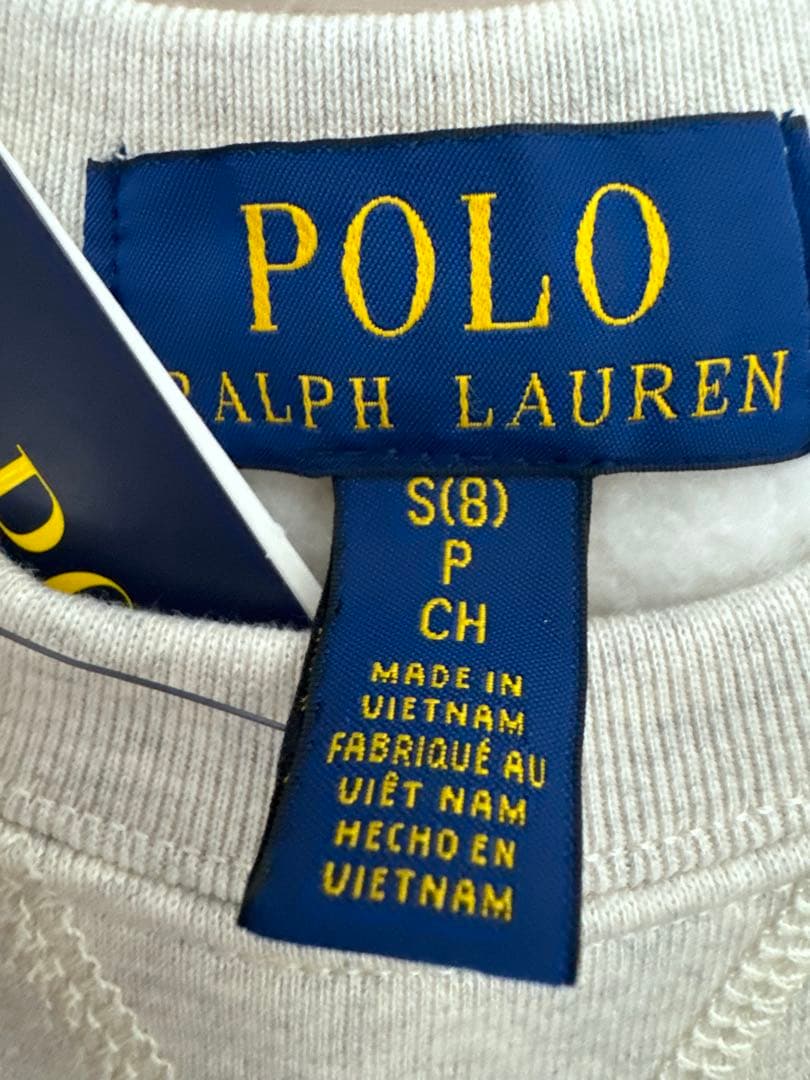 【未使用タグ付】ラルフローレン　ポロ　スウェット　トレーナー　S 140㎝