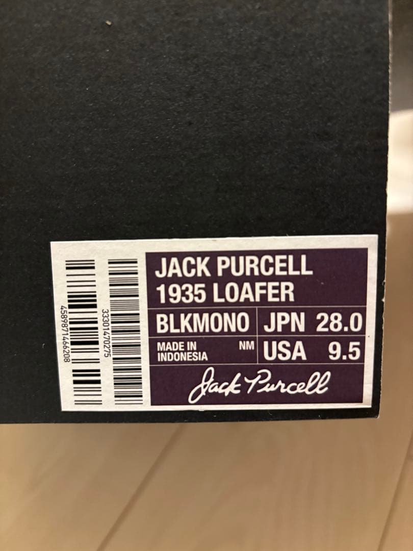 Jack Purcell 1935 Loafer ブラック 28.0