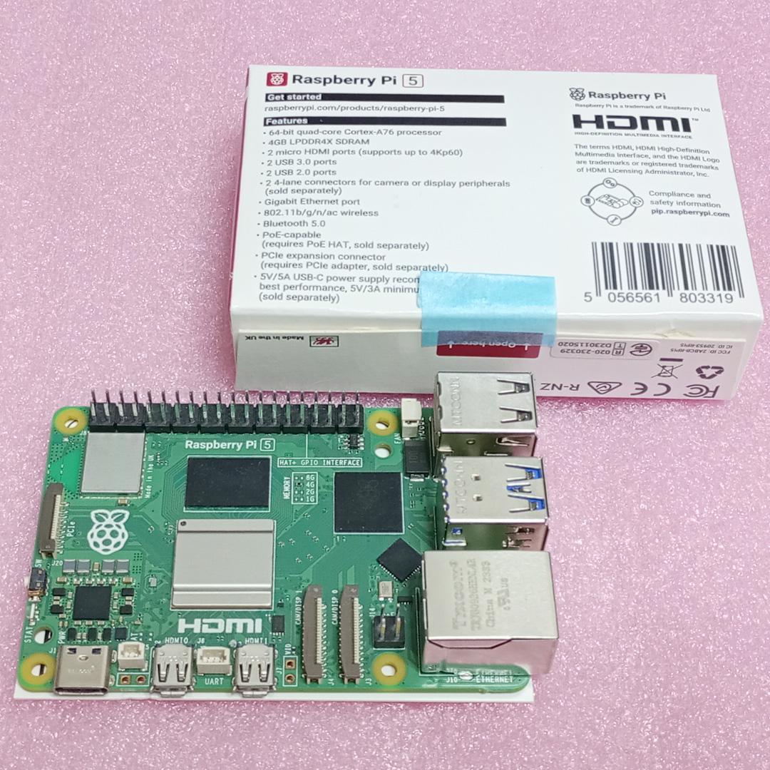 新品同様 Raspberry Pi 5 4GB RAM ラズベリーパイ本体