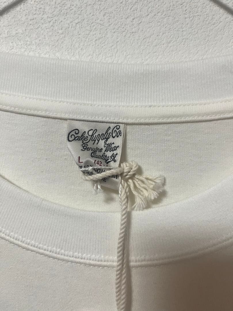 【新品未使用】CALEE 長袖カットソー ウィングロゴ ホワイト