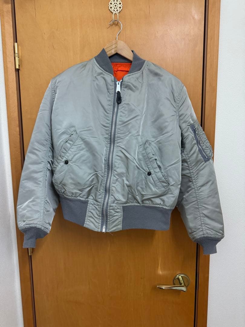 80年代　アルファインダストリーズ　MA-1　フライトジャケット　USA製　Ｍ