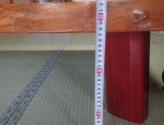 【Chimiketa品】大きな木製座卓 光沢仕上げ