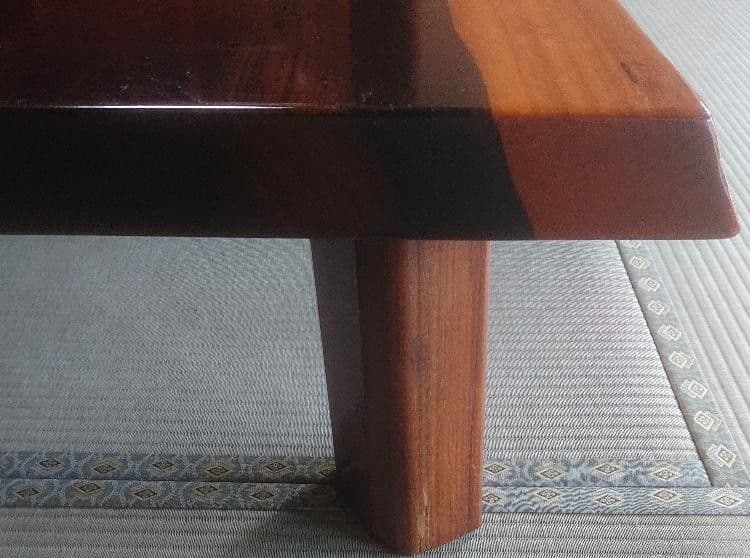 【Chimiketa品】大きな木製座卓 光沢仕上げ