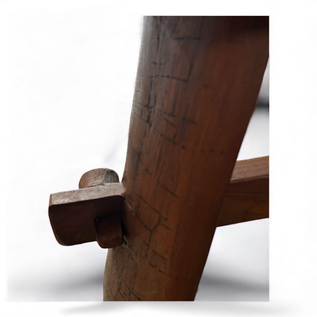 【値下げ相談可】木製無垢スツール 和モダン家具 玄関ベンチ 花台 インテリア