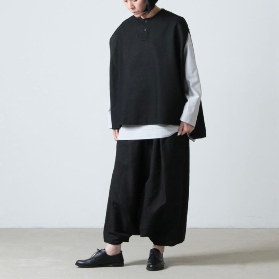 FACTORY ファクトリー✳︎ペルー綿サルエルパンツ　ブラック