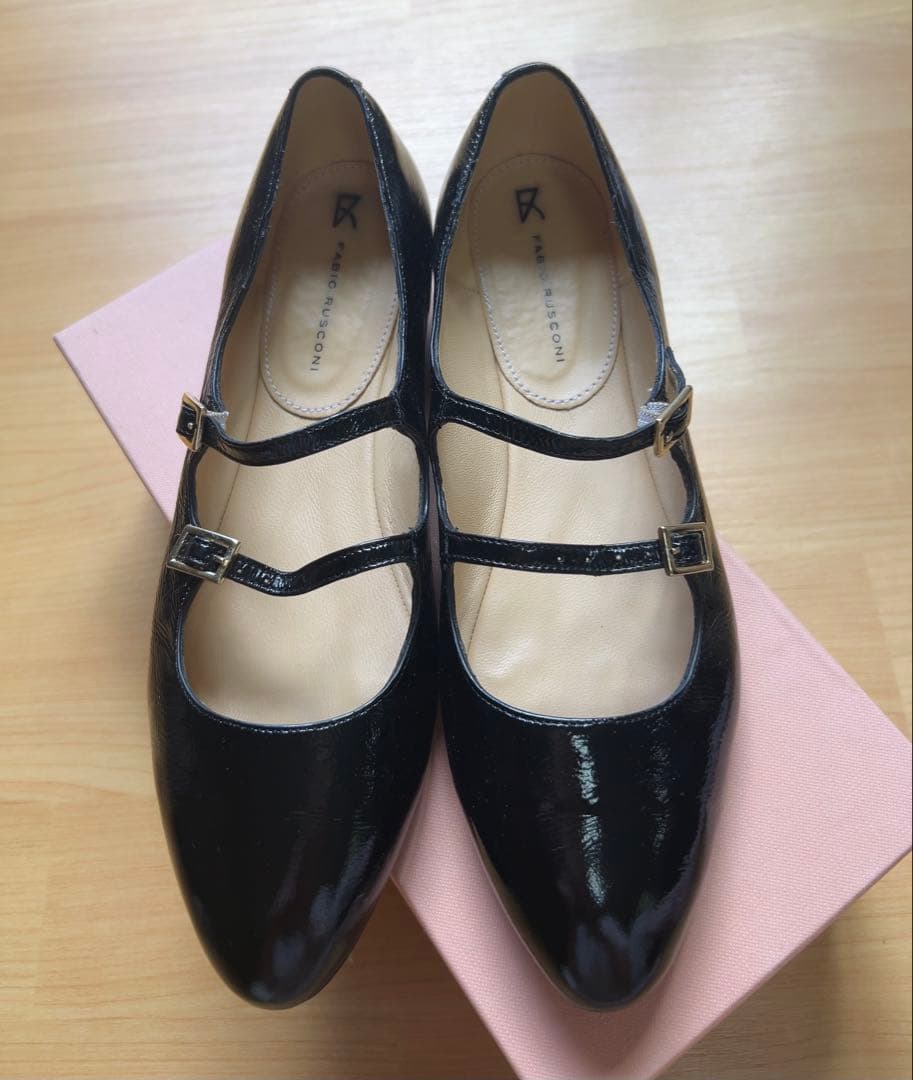 FABIO RUSCONI 【美品】メリージェーンシューズ黒