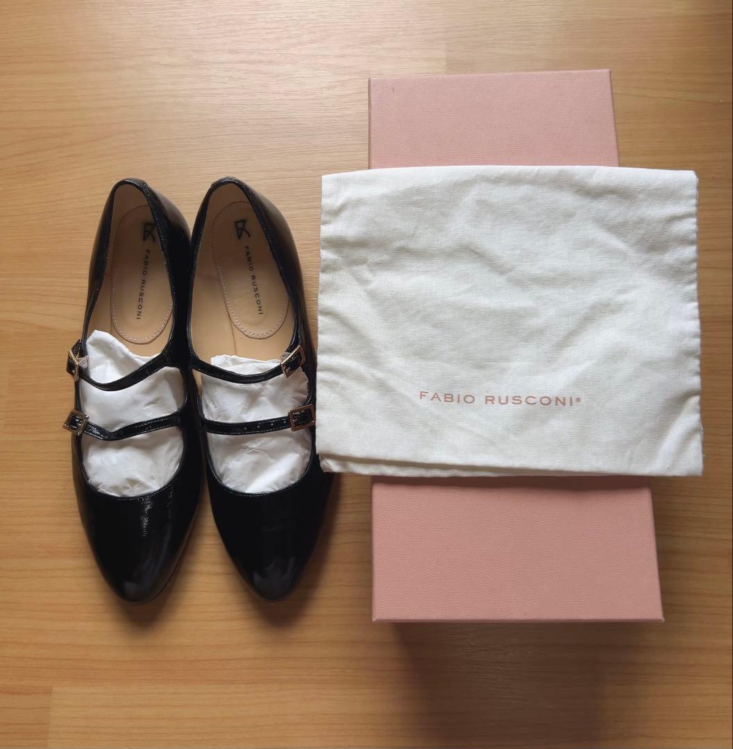 FABIO RUSCONI 【美品】メリージェーンシューズ黒