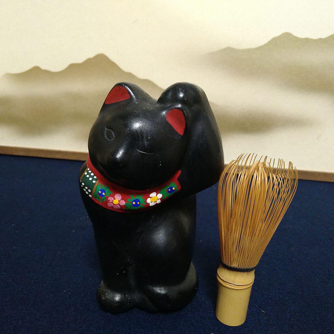 オベサスA857 ハニベ焼 猫2匹 座布団付 巌窟院 土部師 昭和 招き猫