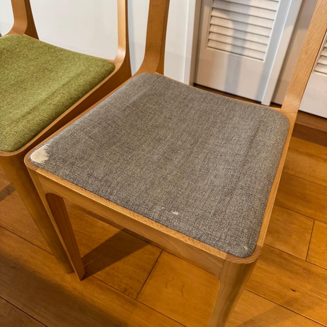 マルニ木工 ヒロシマ／木製ダイニングチェア 2脚セット