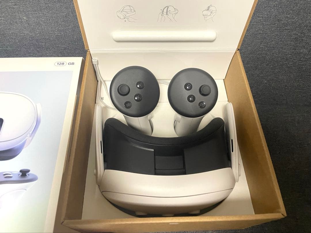【値下げ中】 Quest 3 VRヘッドセット 128GB + 周辺機器
