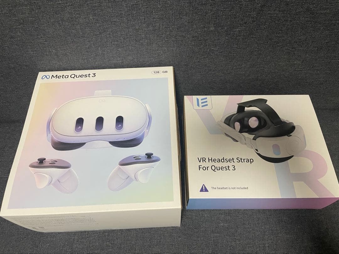 【値下げ中】 Quest 3 VRヘッドセット 128GB + 周辺機器