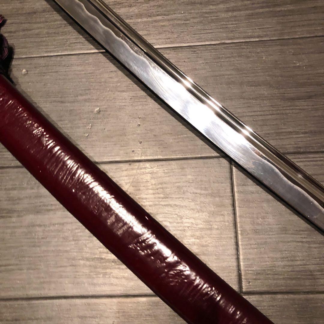 高級居合刀　高級模造刀　樋入り　茶拵え　亜合金刀身　名刀