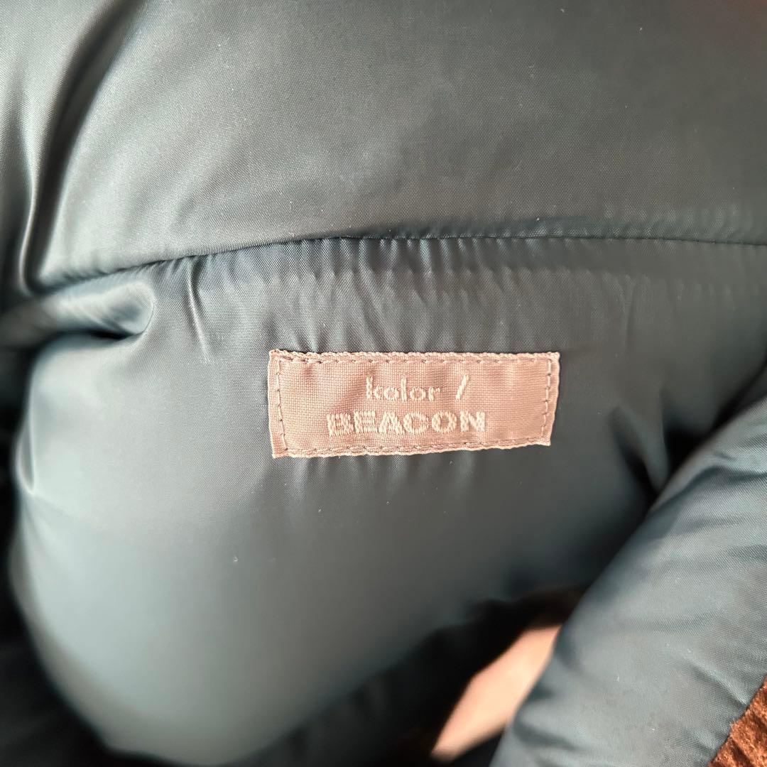 kolor beacon ダウンベスト　フード付き　カラービーコン　アーカイブ