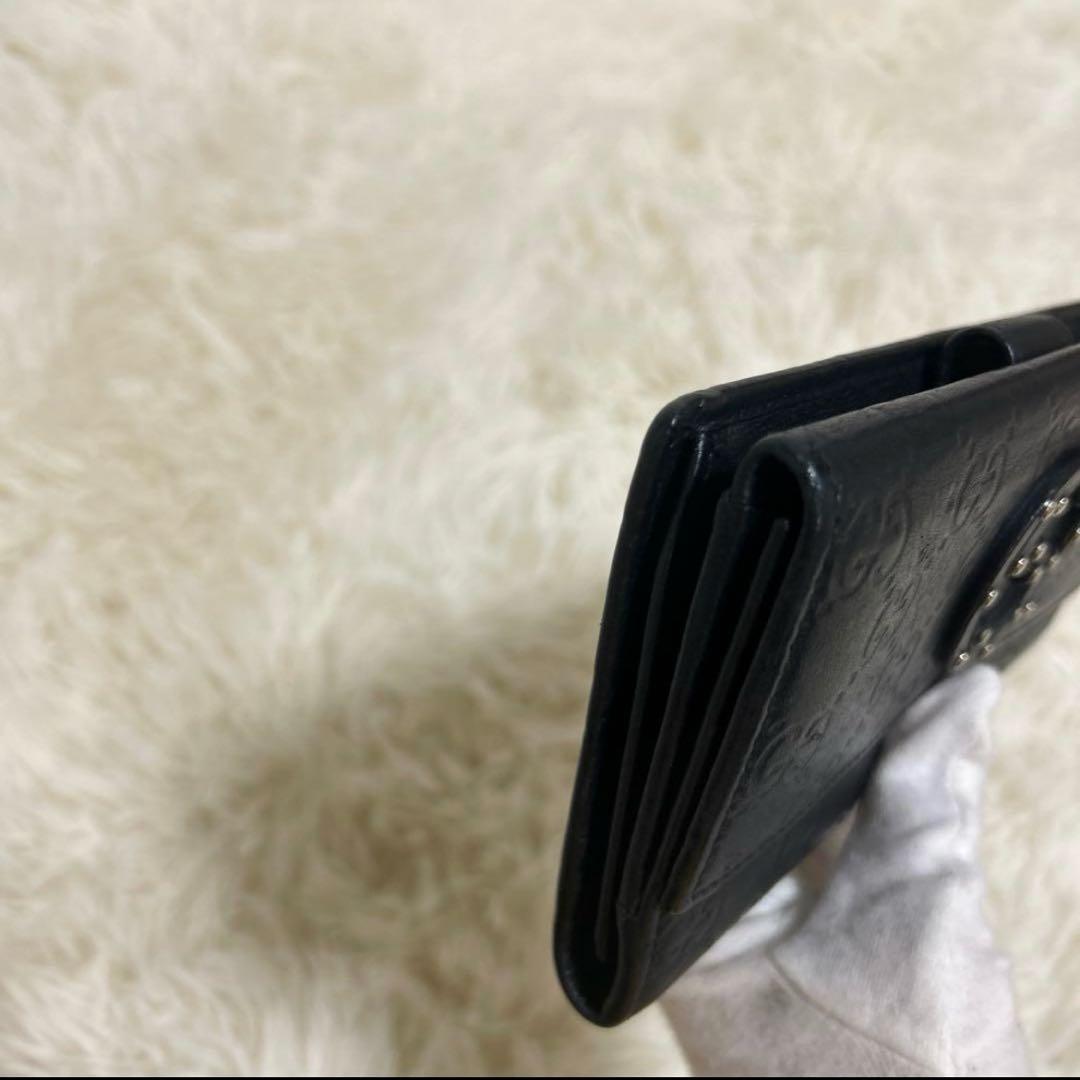 グッチ GG シマ インターロッキングGスタッツ　ブラック