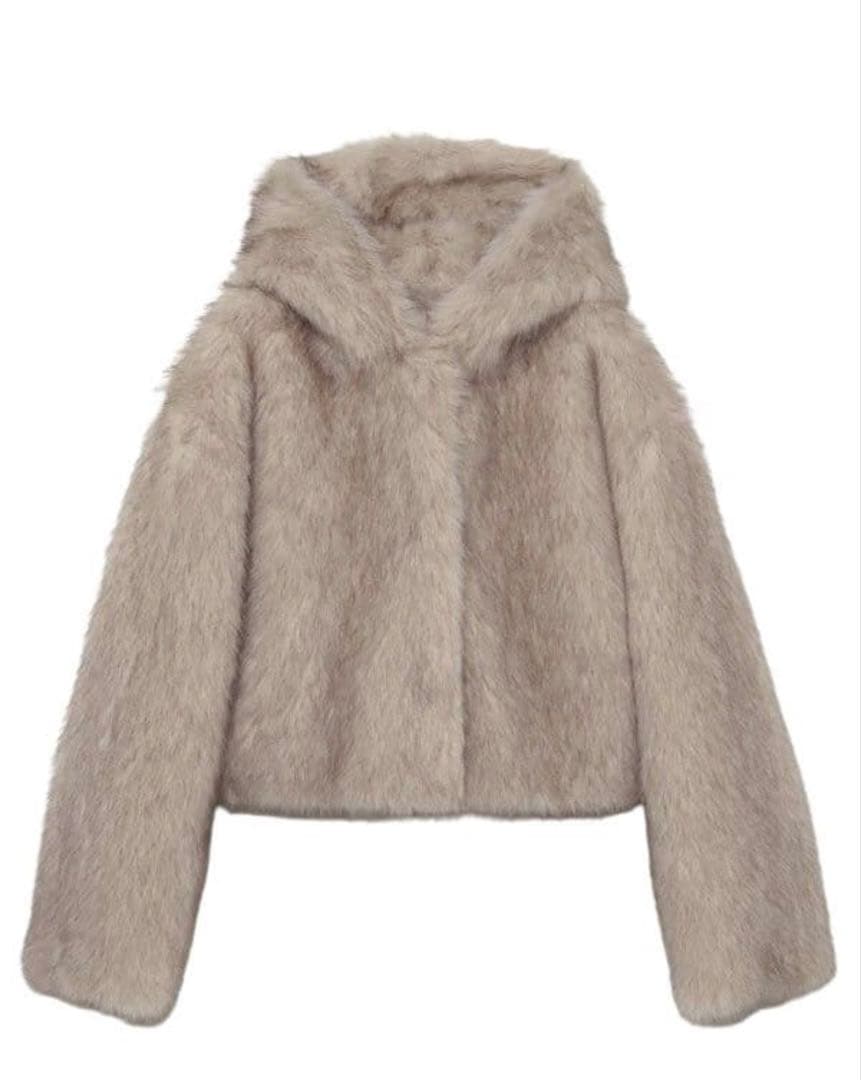 リリlilyeimy istoire フェイクファーフードジャケット