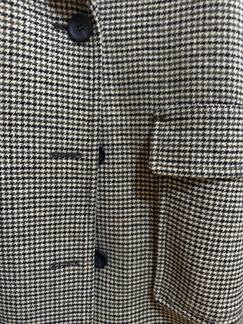 SLOBEチェック柄ダブルブレストコート