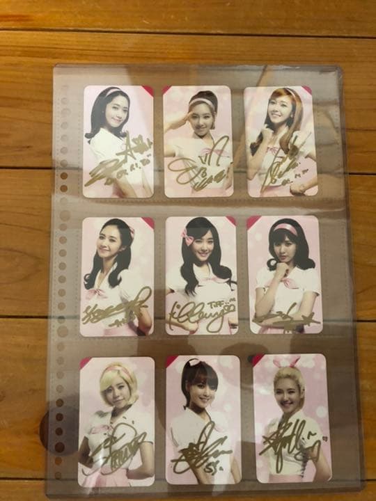 少女時代　直筆サイン