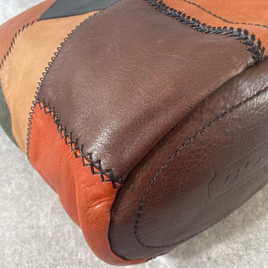 希少　コーチ　リミテッドエディション パッチワーク レザーショルダーバッグ