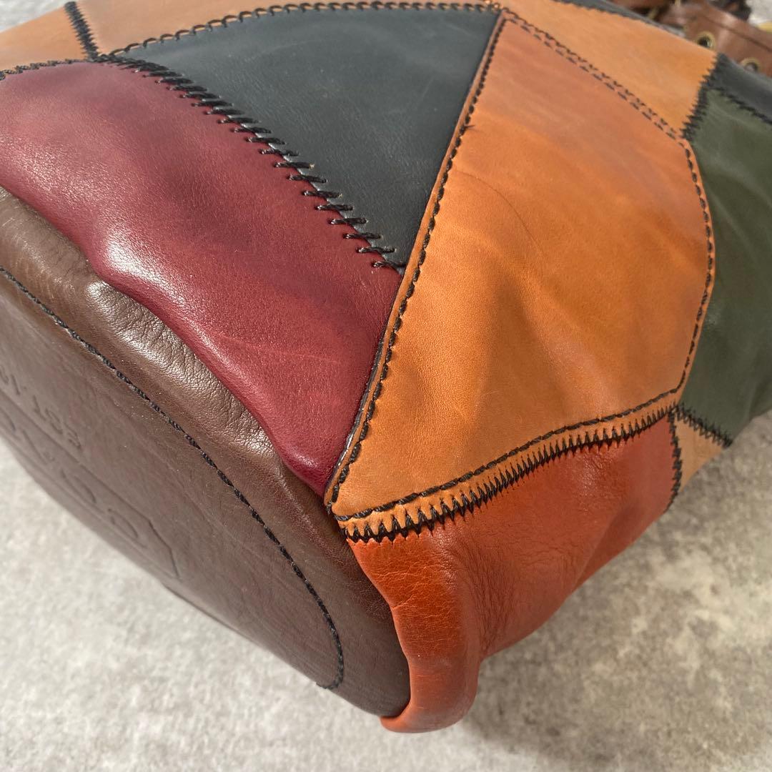 希少　コーチ　リミテッドエディション パッチワーク レザーショルダーバッグ
