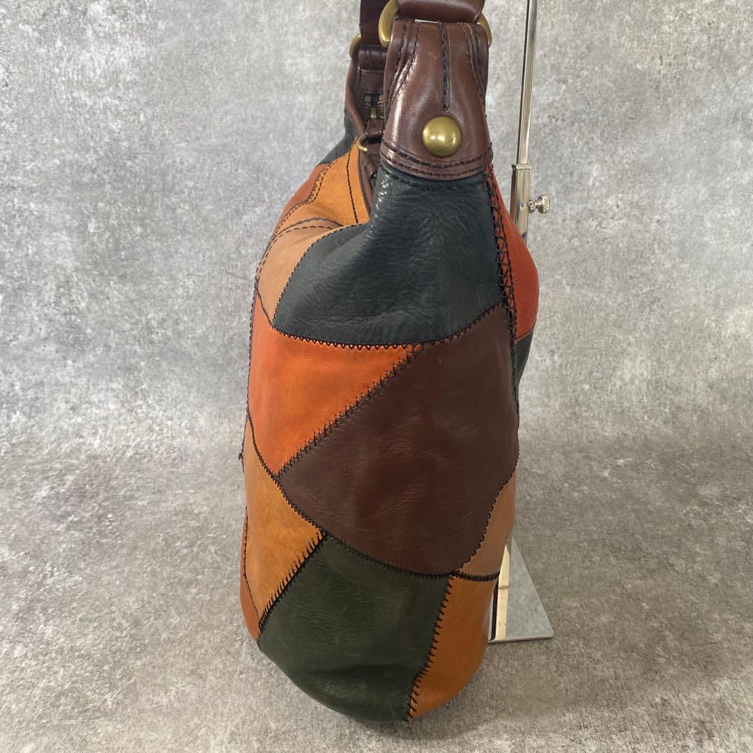 希少　コーチ　リミテッドエディション パッチワーク レザーショルダーバッグ