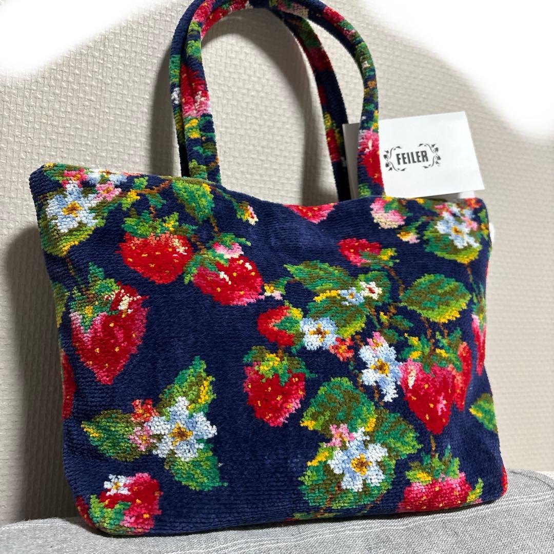 美品　フェイラー　ストロベリーフィールド　トートバッグ