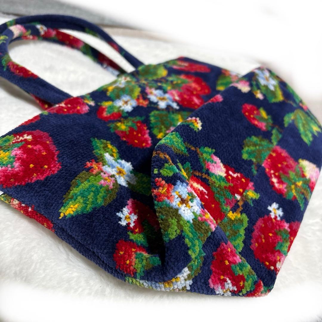 美品　フェイラー　ストロベリーフィールド　トートバッグ