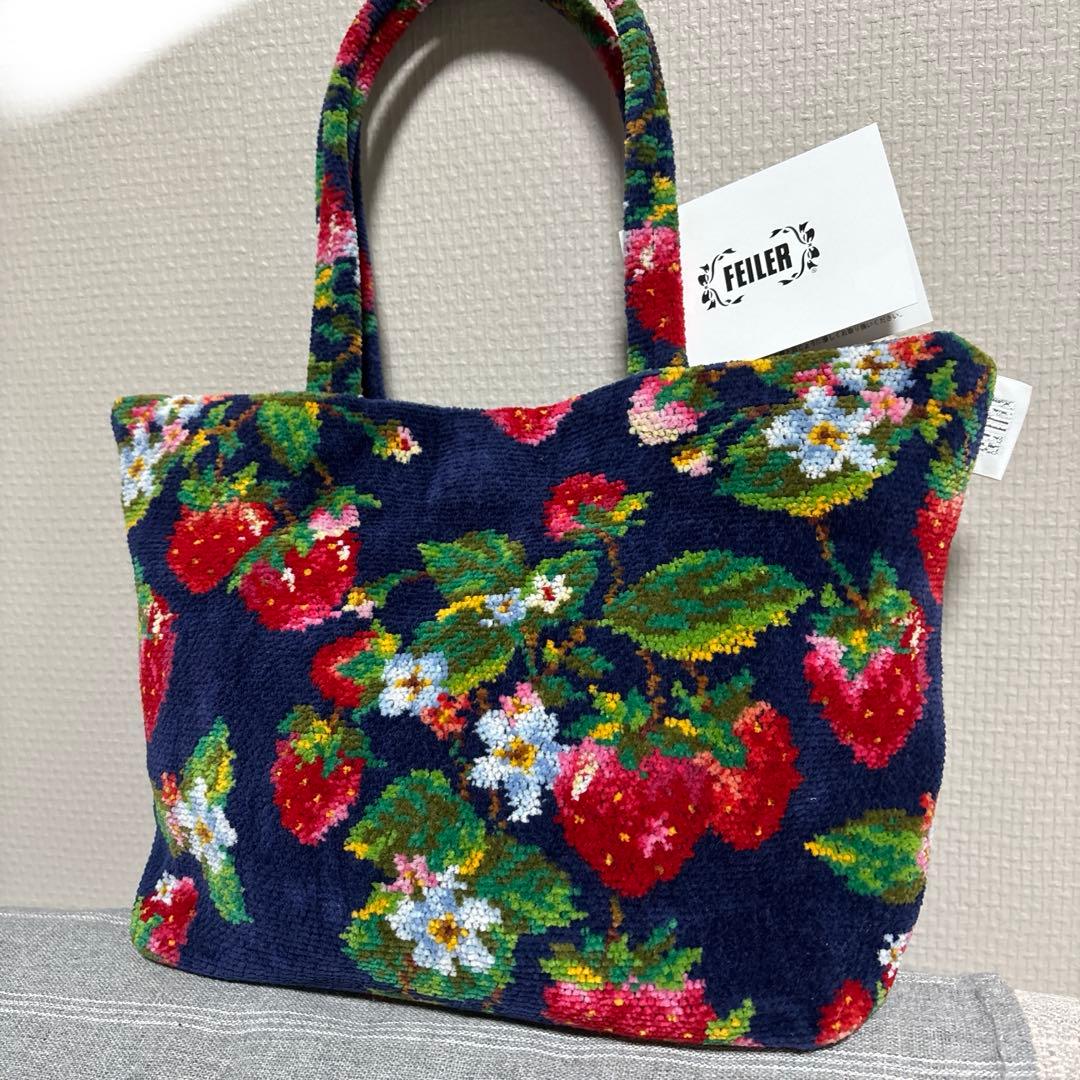 美品　フェイラー　ストロベリーフィールド　トートバッグ