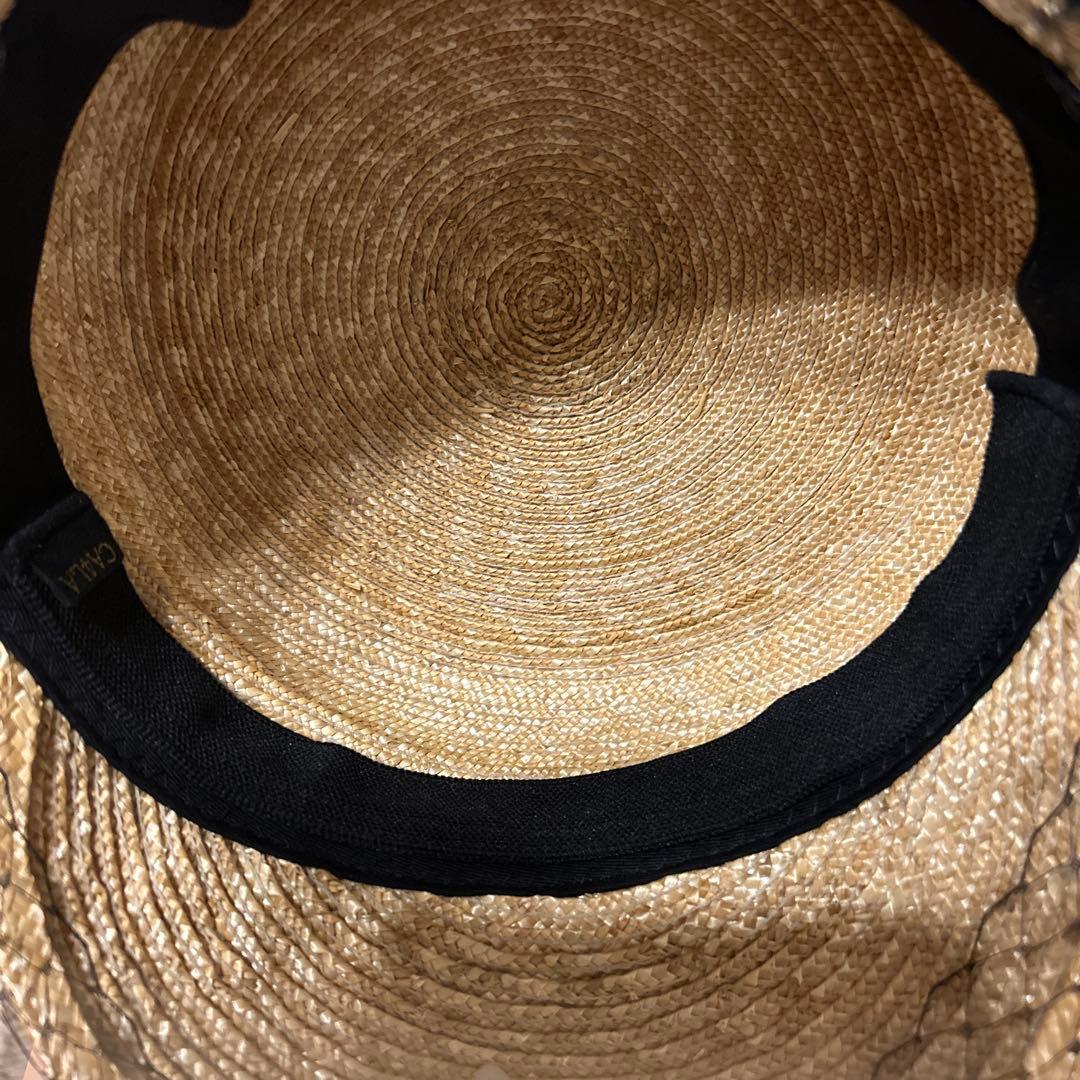 ca4la チュール付きキャスケット