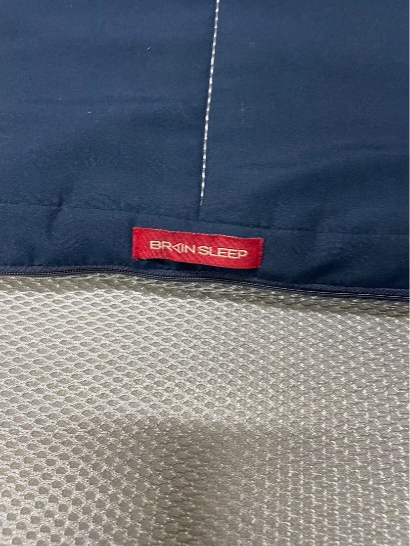 ブレインスリープ マットレス オーバーレイ シングル　ネイビー