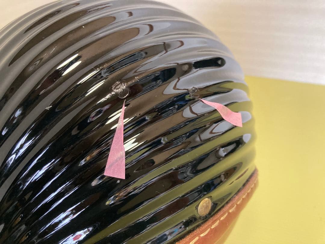 tt&co　旧型　レザートリム　ジョッキー　イヤーマフ 真鍮リベット　ハーレー