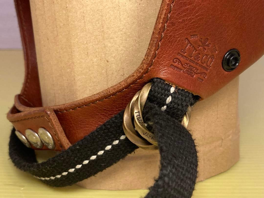 tt&co　旧型　レザートリム　ジョッキー　イヤーマフ 真鍮リベット　ハーレー