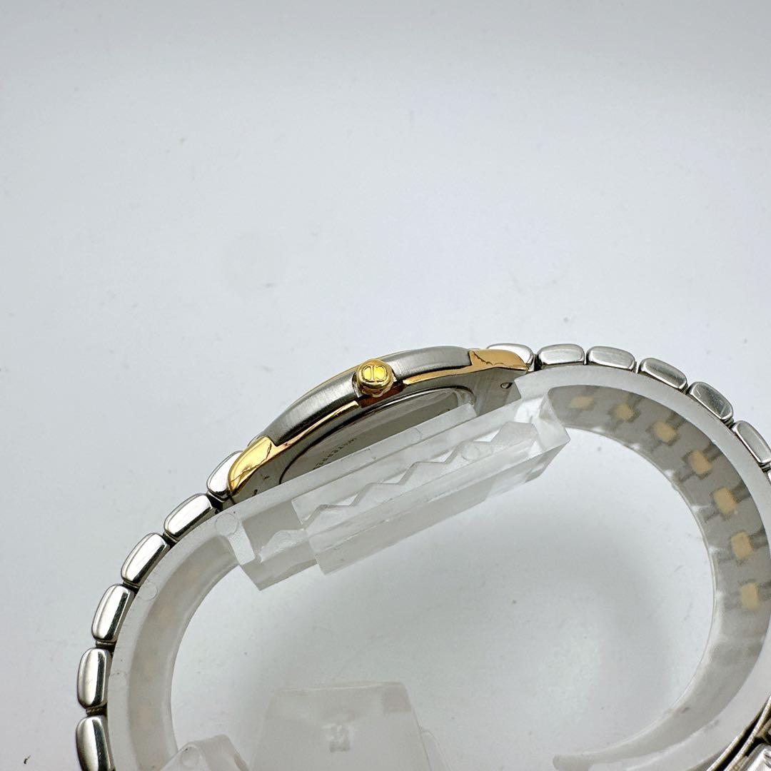 良品稼動品 クリスチャンディオール レディース腕時計 シルバーゴールド 黒文字盤