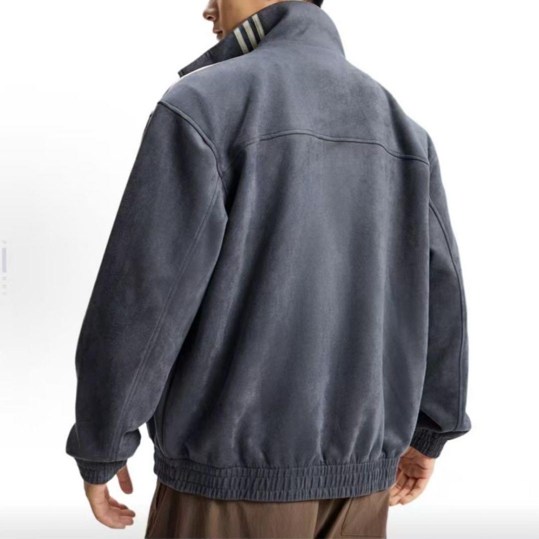 中国限定 アディダス 蛇年トラック スエード ジャケット ダークグレーM