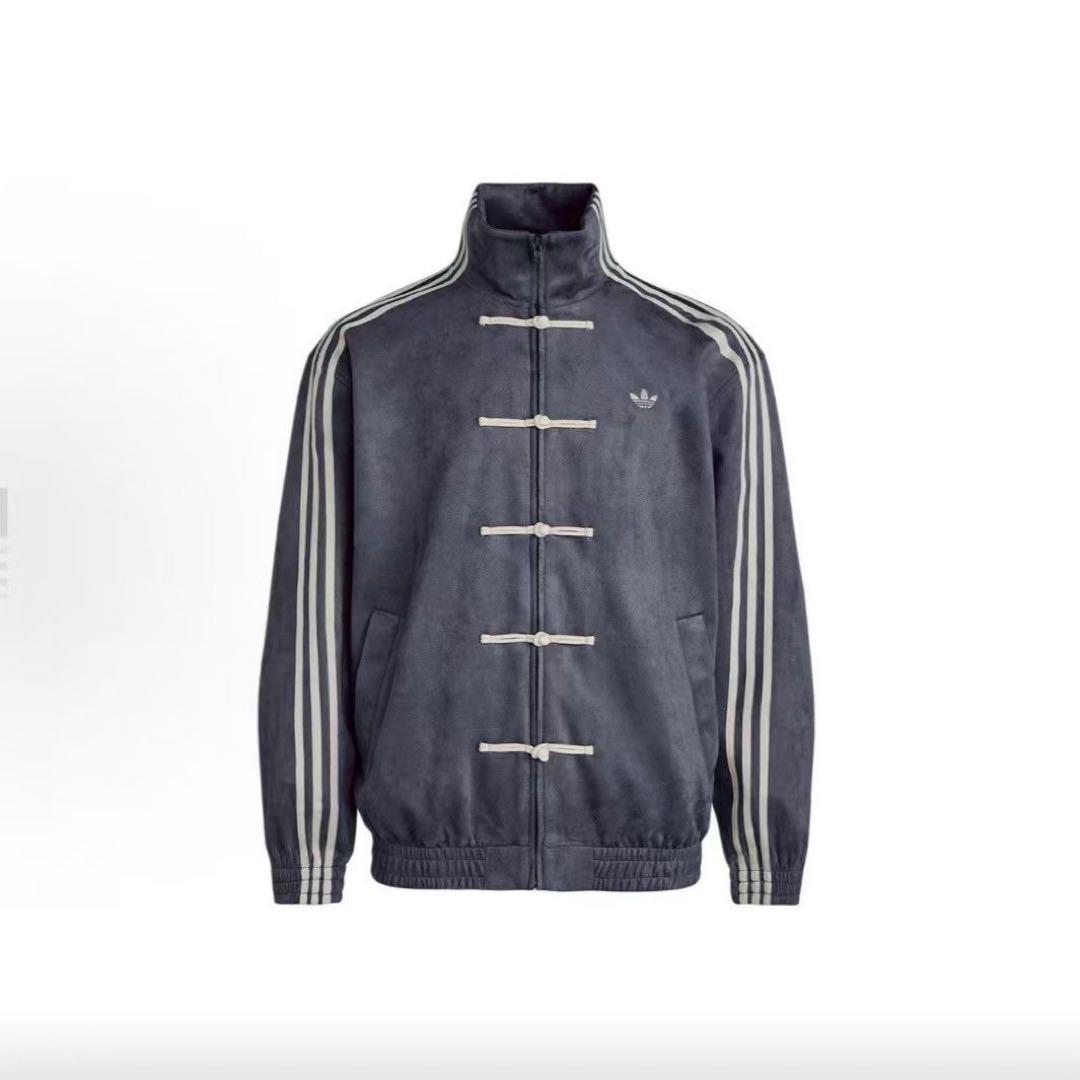 中国限定 アディダス 蛇年トラック スエード ジャケット ダークグレーM