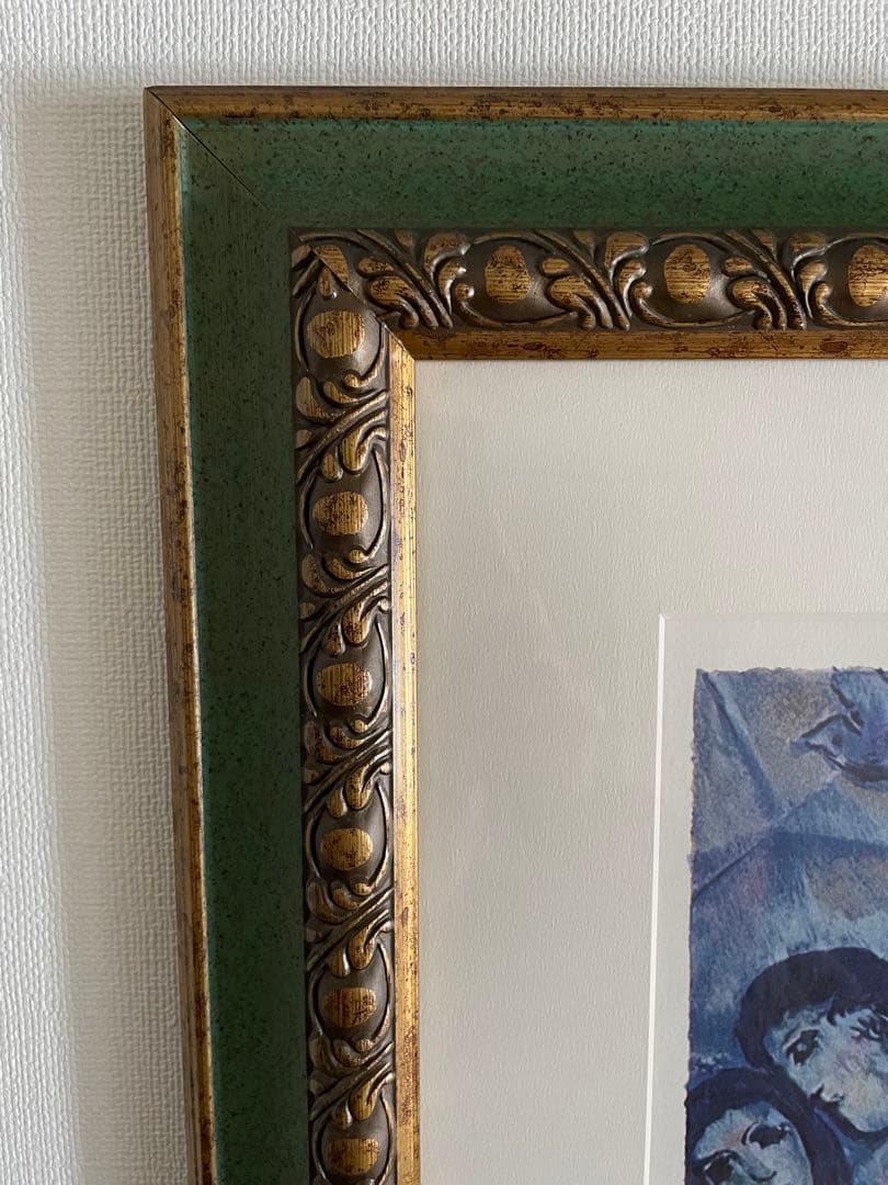 マルクシャガール　天に捧げる花束 Original Bouquet 額装込