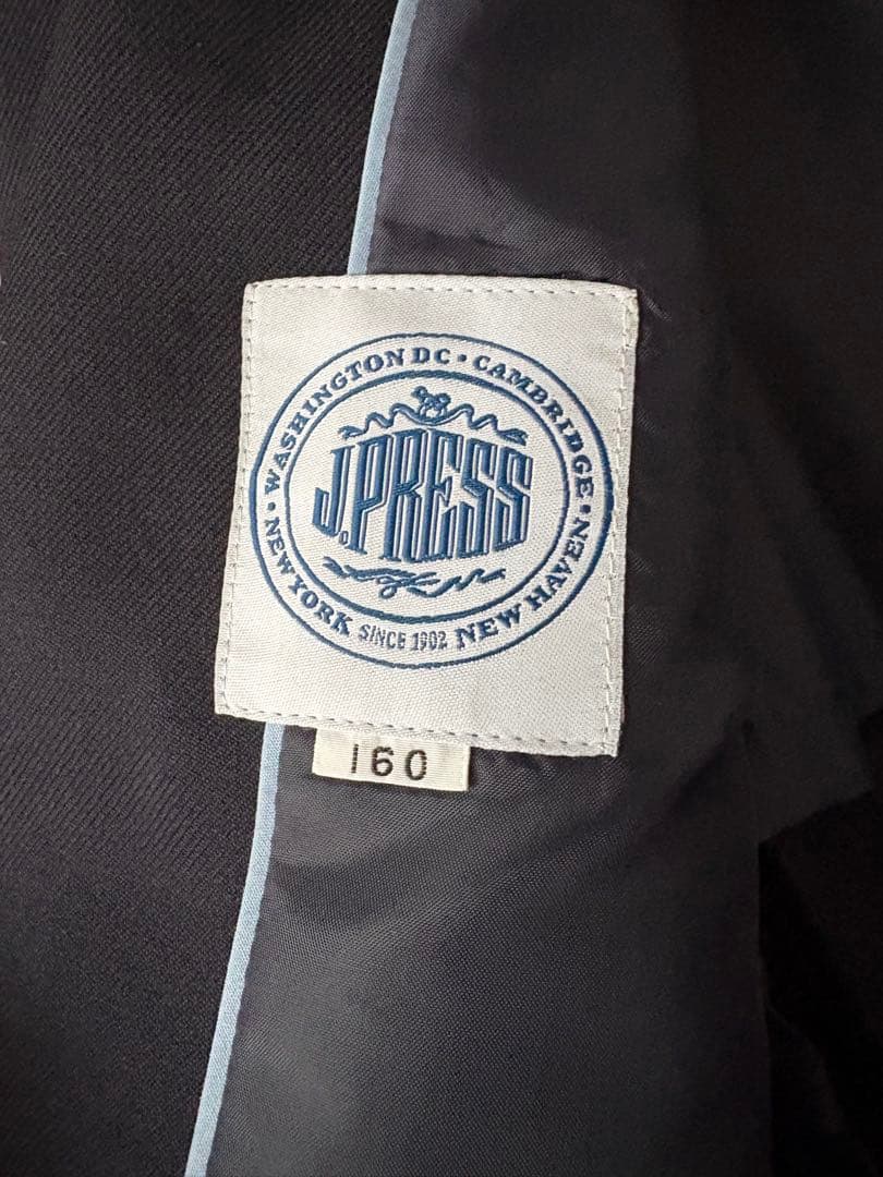 JPRESS ネイビー シングルブレスト ブレザー 160